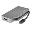 Startech.Com USB-C Multiport Adapter - 4-in-1 - Space Gray - 4K CDPVDHDMDPSG